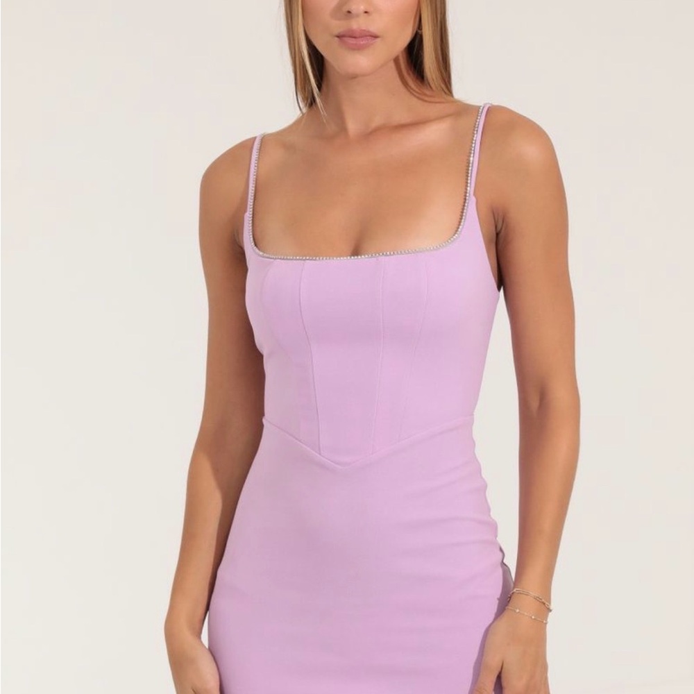 Lucy in the Sky Lilac Bodycon Dress